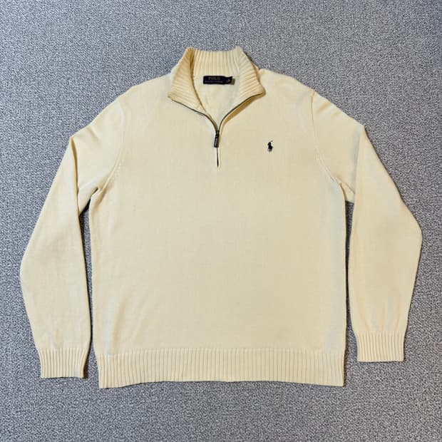 폴로 랄프로렌 반집업 니트 XL