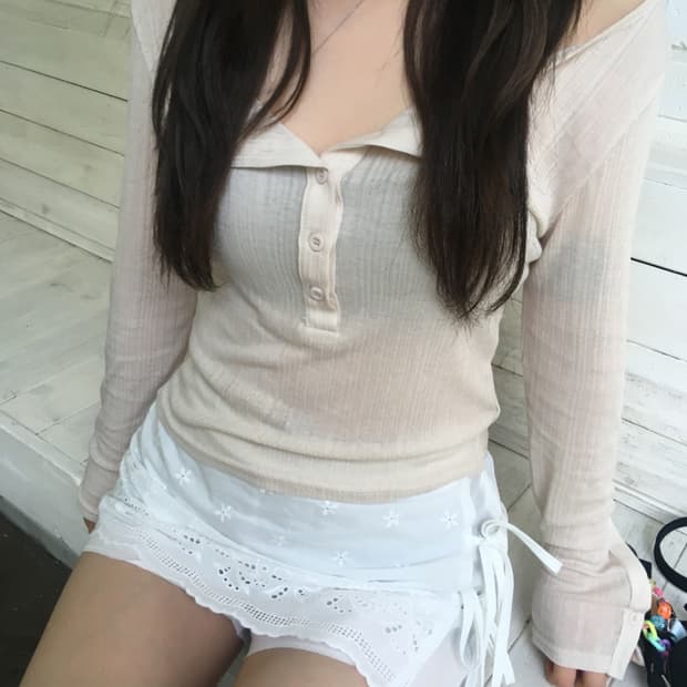 아워캐비넷 milk button tee