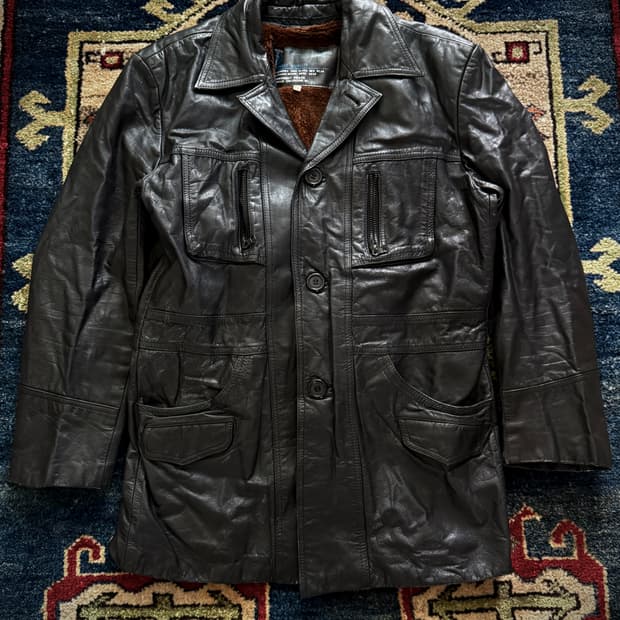 Ship Leather sherpa lined car coat