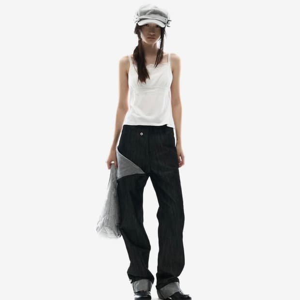 오호스 Metal Denim Pants