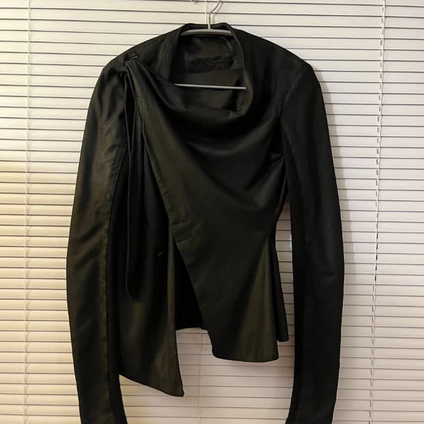 Rick Owen's Wrap Leather Jacket