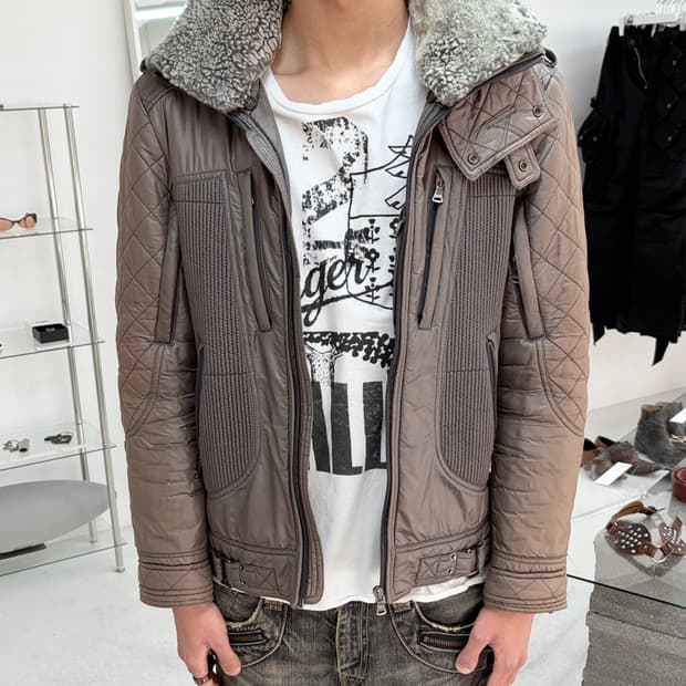 08fw 돌체앤가바나 아스트로 하이넥 10지퍼 자켓