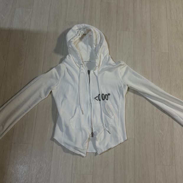 나체 슬림핏 후드집업