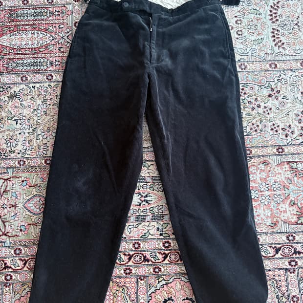 헤리티지플로스 코듀로이 바지 블랙