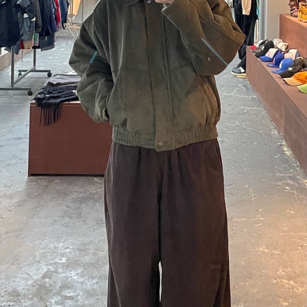 빈티지 스웨이드 양털 자켓 H1004