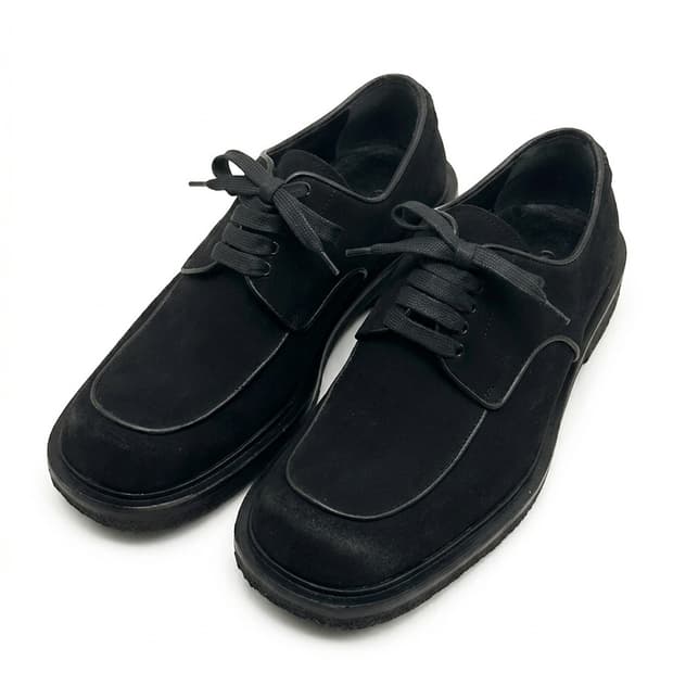 구찌 by 톰포드 스웨이드 스퀘어토 레이스업 슈즈