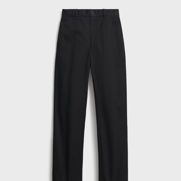 [1] 포터리 워시드 테이퍼드 팬츠 블랙