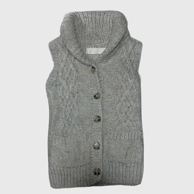 그레이 니트조끼