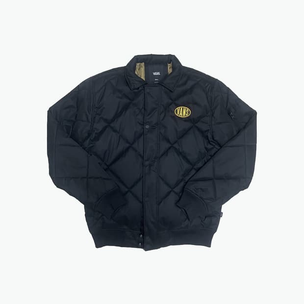 M) VANS 체크 패딩 점퍼