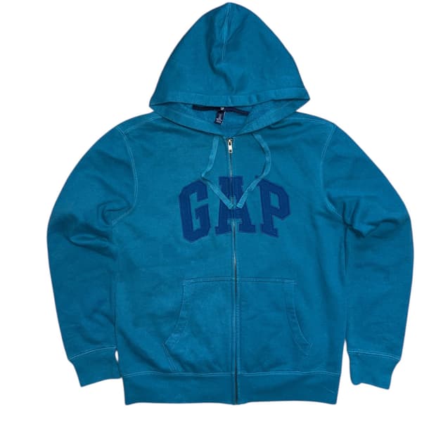 gap 에메랄드 색상 후드 집업