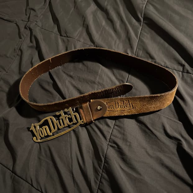 본 더치 빅 로고 벨트