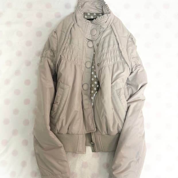 빈티지 에고이스트 그레이 도트 프릴 점퍼 갸루아카이브니혼진너드