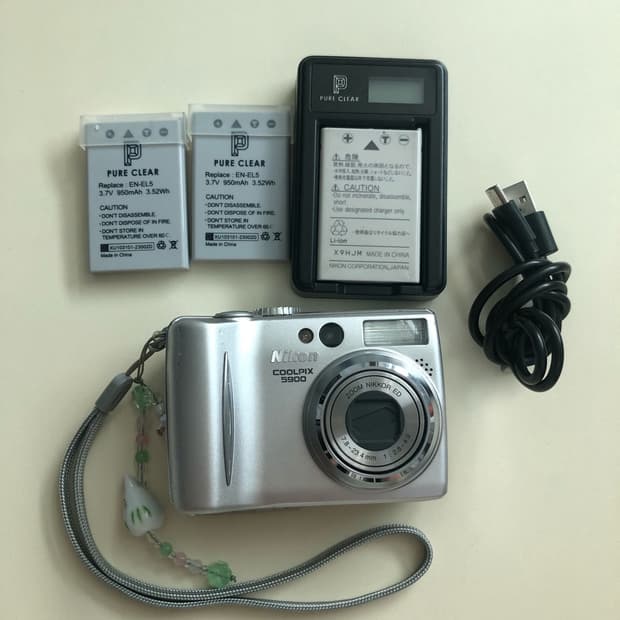 니콘 쿨픽스 Coolpix s5900 디카 (정품배터리+호환배터리2+호환