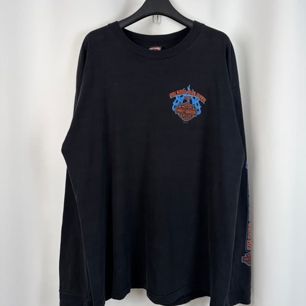 a388) 할리데이비슨 00's USA 롱슬리브