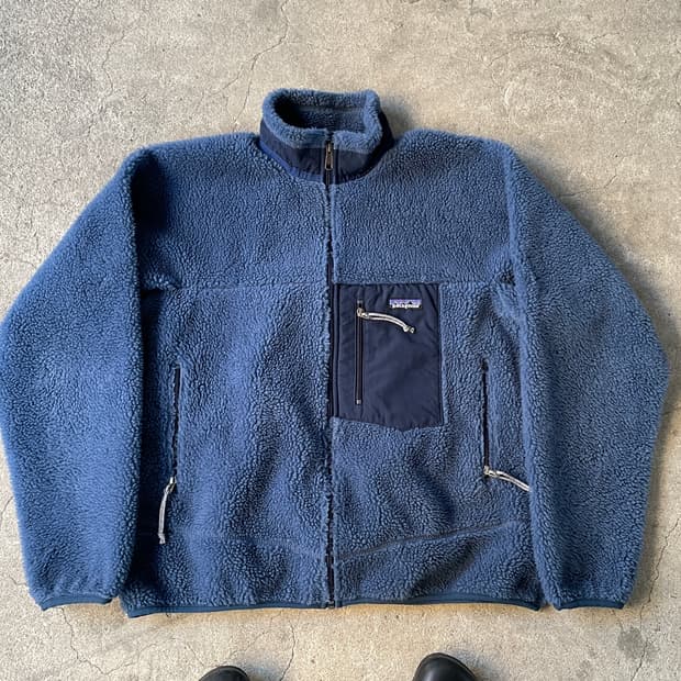 90s Patagonia  Retro-X Pile Navy Blue 