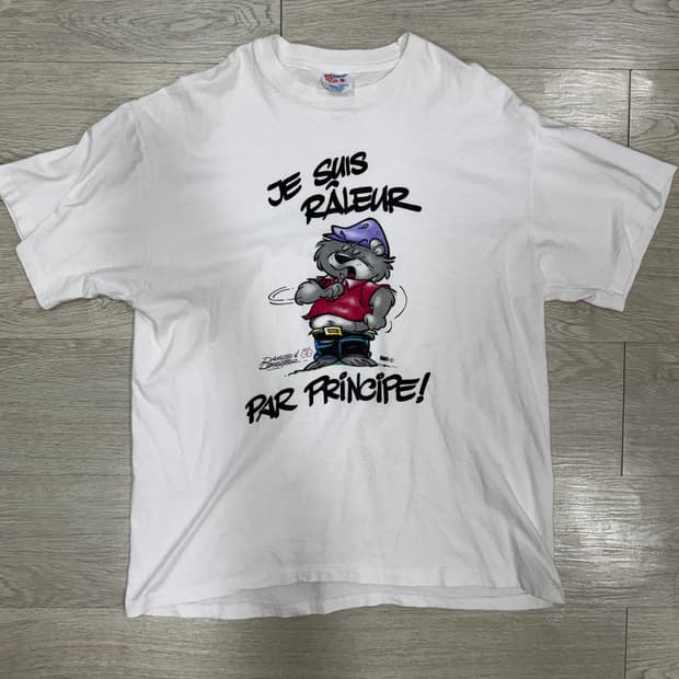 헤인즈 빈티지 캐릭터 반팔 티셔츠