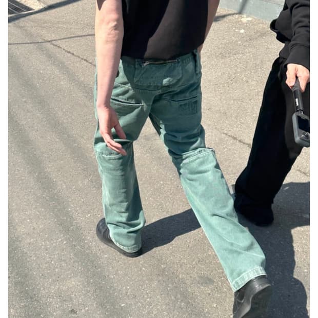 (L) 플라스틱 프로덕트 MPa 백 팬츠 에메랄드 (BAG PANTS)