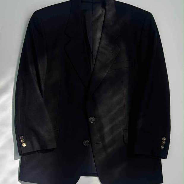 지방시 무슈 네이비 울 블레이져 자켓