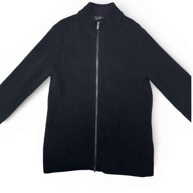 질샌더 유니클로 미들게이지 니트집업 L