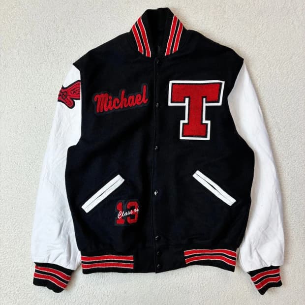 SALEM 00's USA 소가죽 바시티 자켓 PN6137   