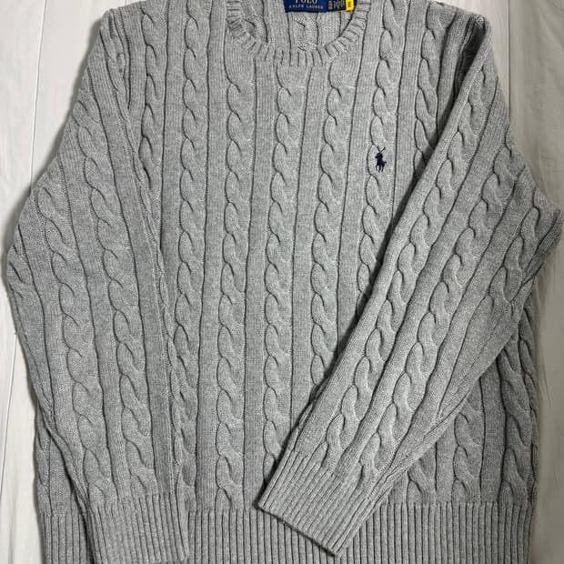 폴로 케이블 니트