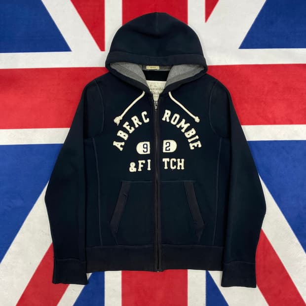 아베크롬비 아치로고 후드집업 L 