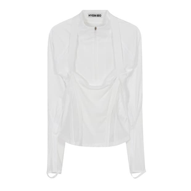 혜인서 Transparent Half-Zip Top 0 size