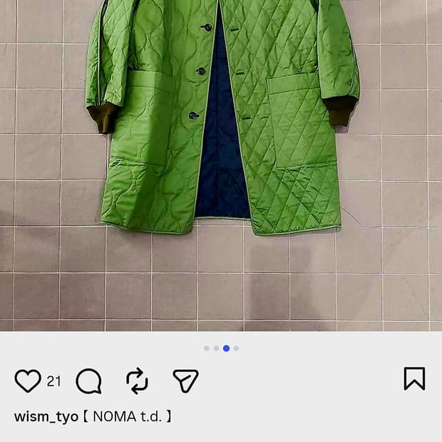 노마티디 NOMA.td 멀티 퀼트 리버시블코트  새상품