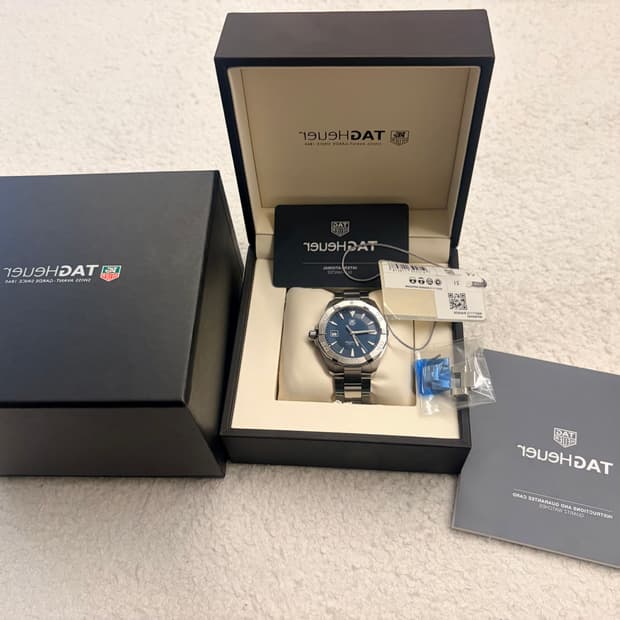 태그호이어 아쿠아레이서 청판 쿼츠