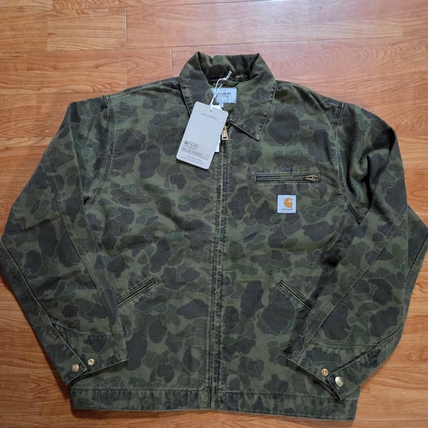 [새상품] 칼하트WIP 덕카모 가먼트다잉 디트로이트자켓 녹계