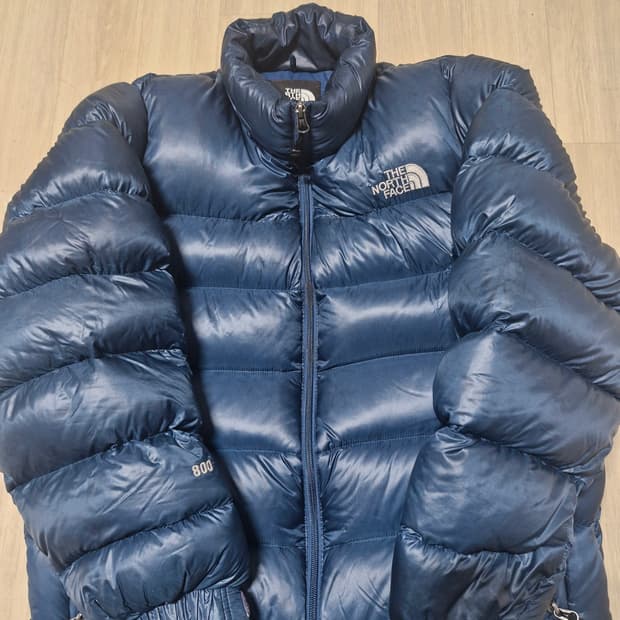 노스페이스 패딩 800 블루