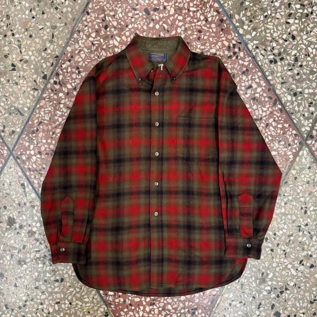 50s 펜들턴 옴브레 로지 셔츠 (M)