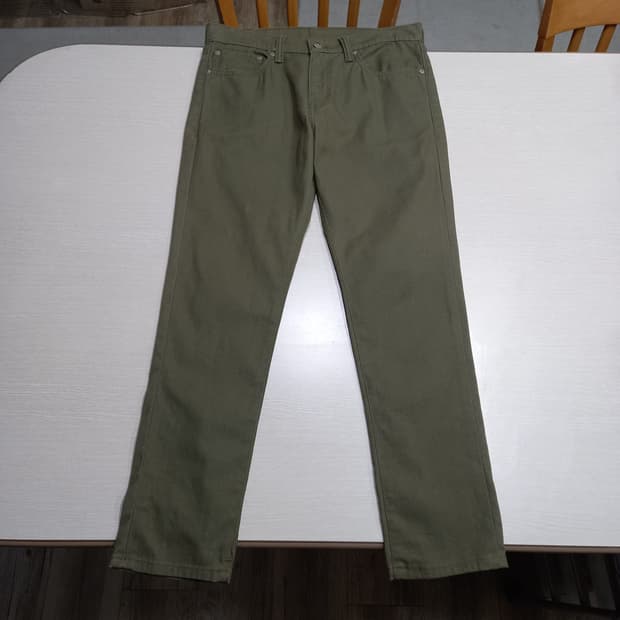 32 리바이스511 스판 슬림일자 치노 카키 32-321