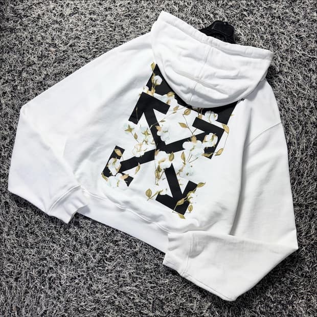 오프화이트 플라워 19ss 후드티