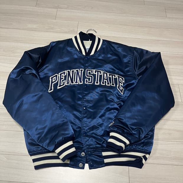90s 빈티지 스타터 사틴자켓 펜실베니아 usa L