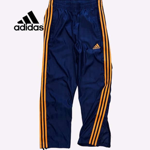 ADIDAS navy yellow trainning pants