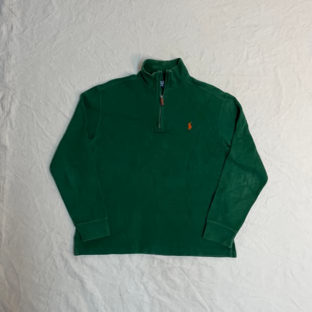 폴로 하프집업 니트