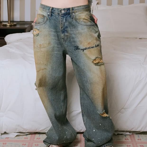 미스테리어스호텔 PAINTED DIRTY WASHED DN 3 Size