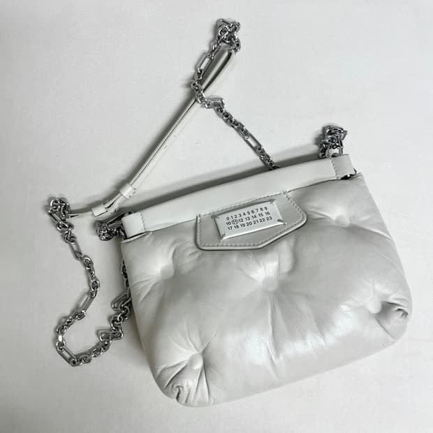 메종마르지엘라 글램 슬램 미니 백 화이트