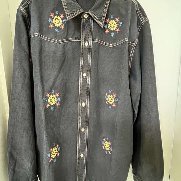 리바이스빈티지클로딩 LVC ROCKERS 샴브레이 블랙아트 L사이즈