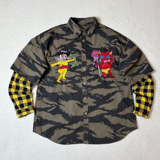 그라피스트 만지 립스탑 타이거 패턴 셔츠 PN7332