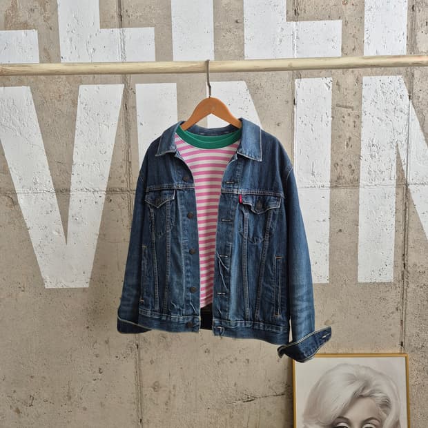 리바이스 데님 기본 청자켓