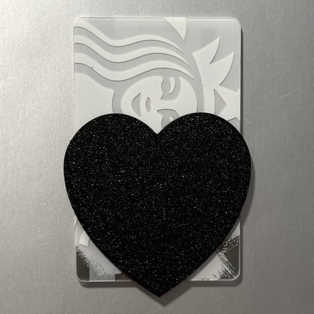 Heart holder-black