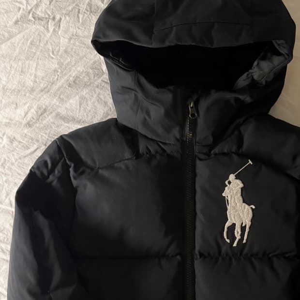 폴로 빅포니 패딩 블랙