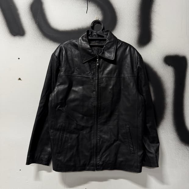 VTG 빈티지 100% 쉽스킨 양가죽 싱글 집업 자켓