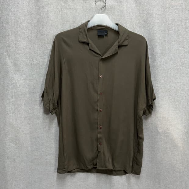 [F] ASOS 아소스 비스코스 오픈카라 반팔 셔츠