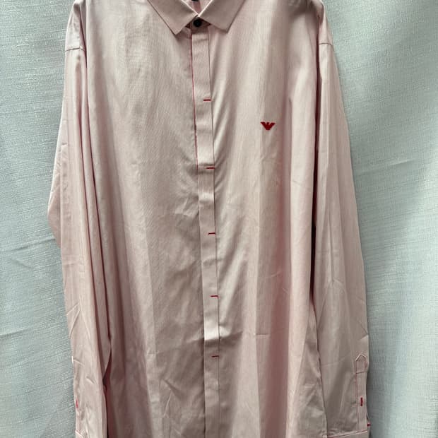 엠포리오 아르마니 로고자수 레드 스티치 셔츠 3XL(2XL)