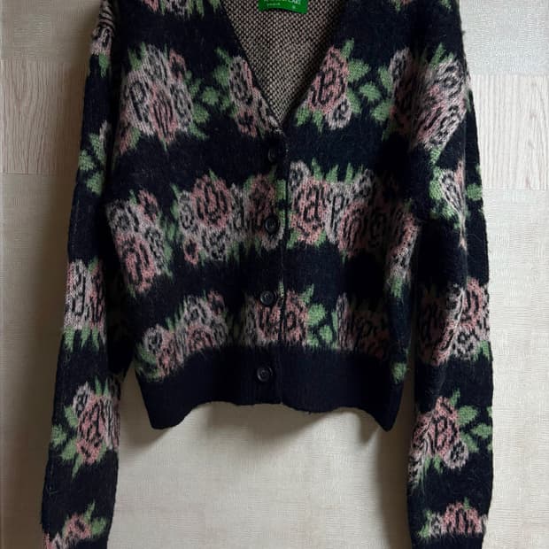 어피스오브케이크 크롭 가디건