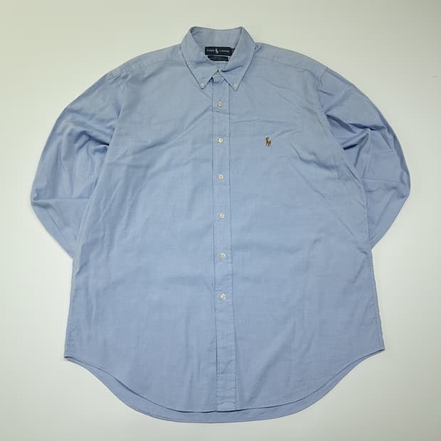CK081 XL 폴로 90s 홍콩판 클래식 블루 셔츠 남방
