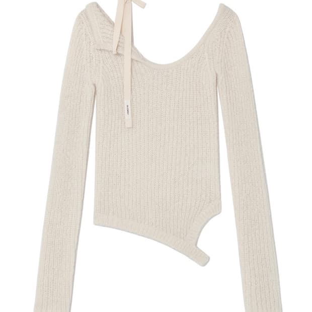 글로니 ISA ASYMMETRICAL KNIT TOP (CORN) M